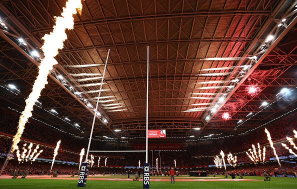 開閉式屋根を持つ、プリンシパリティ・スタジアム（2017年3月10日）(c)Getty Images