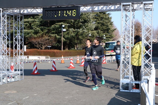 「アディゼロ」最新シューズを履いて3キロランニングに挑戦(2018年1月21日)撮影:山本有莉