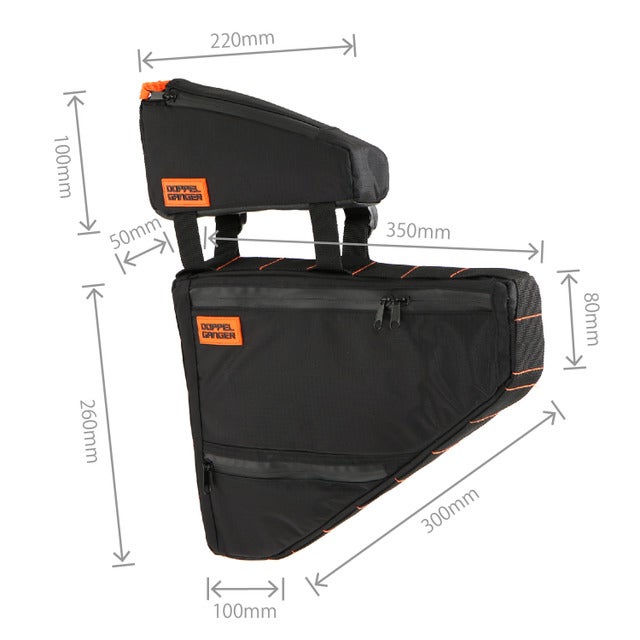 分別収納できる自転車用バッグセット「トリプルストレージフレームバッグ」発売