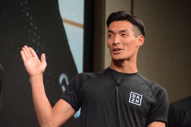 「DAZN（ダゾーン）」のアンバサダー発表会が2月15日、都内で開催された。撮影：大日方航