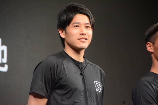 「DAZN（ダゾーン）」のアンバサダー就任会見が2月15日、都内で開催された。撮影：大日方航