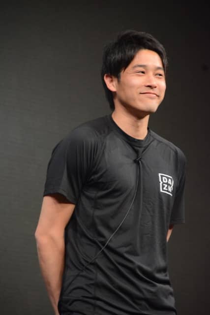 「DAZN（ダゾーン）」のアンバサダー就任会見が2月15日、都内で開催された。撮影：大日方航