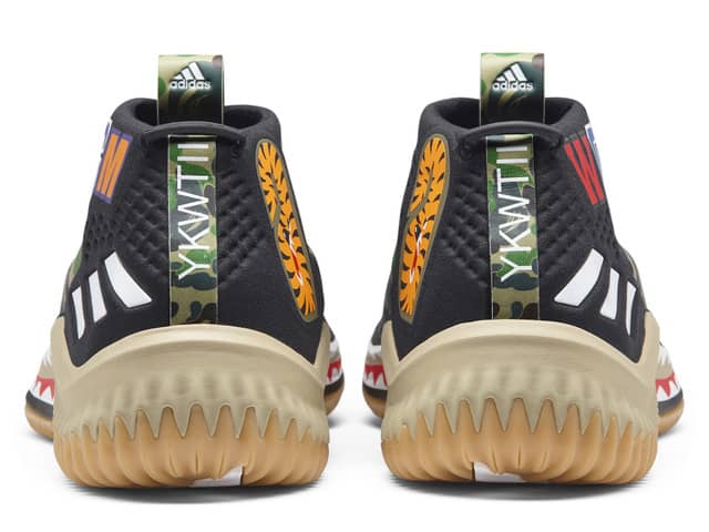 アディダス×ベイプ「adidas Basketball by BAPE DAME 4」発売
