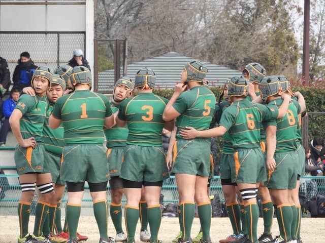 桐生一の試合前の円陣撮影：手束仁