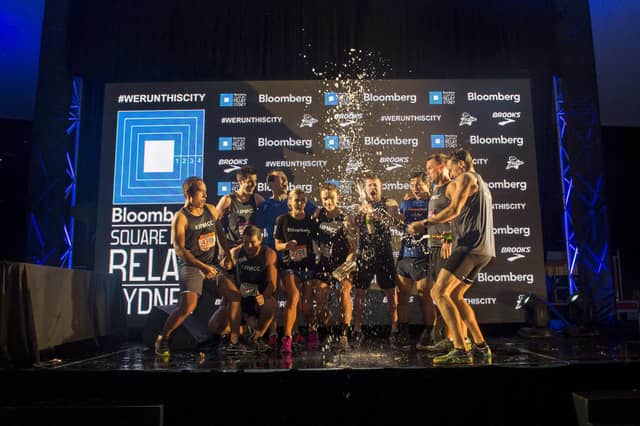 企業単位で参加するランイベント「ブルームバーグ スクエア・マイル・リレー 東京」5月開催