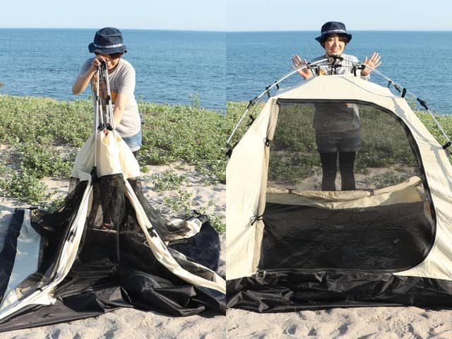 大型テントの中に設営するコットンテント「カンガルーテント」発売