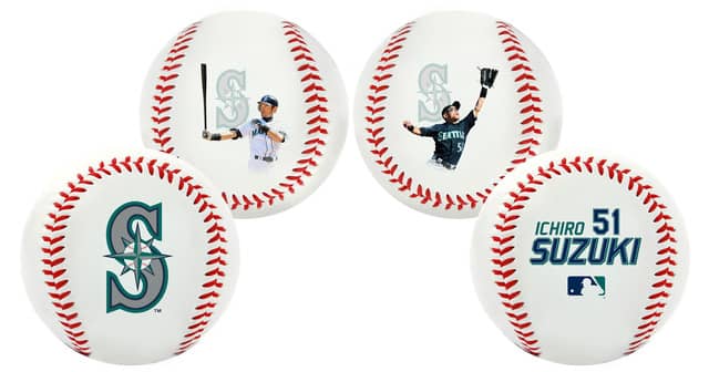大谷翔平メジャーリーグデビュー記念ボール＆イチロー復帰記念ボール、発売決定