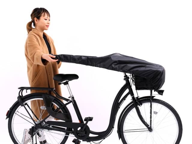 前カゴ、ハンドル、サドルだけを覆う自転車用前カゴカバー「Toit Noir」発売