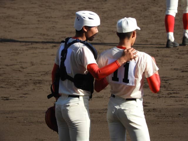 智弁学園バッテリー撮影：手束仁