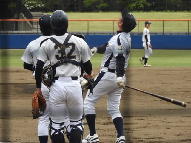 武蔵大のシートノック撮影：手束仁