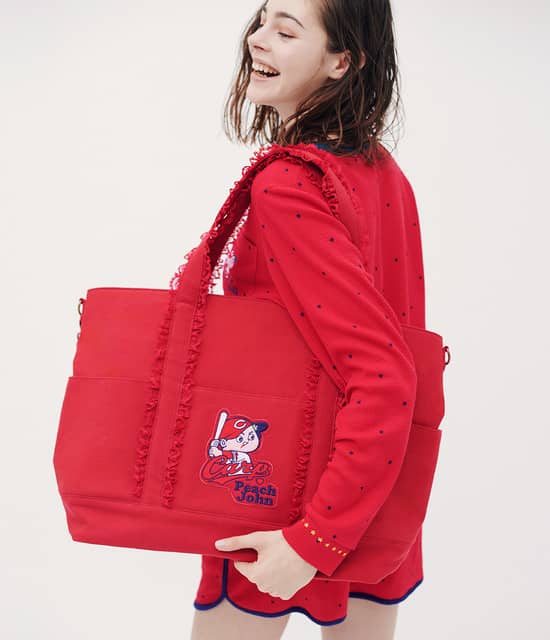 カープ×PEACH JOHNコラボ第2弾!パジャマ&キャンバストート発売