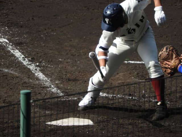 大阪桐蔭・中川君の打席パフォーマンス撮影・手束仁