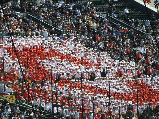 智弁和歌山の人文字撮影・手束仁