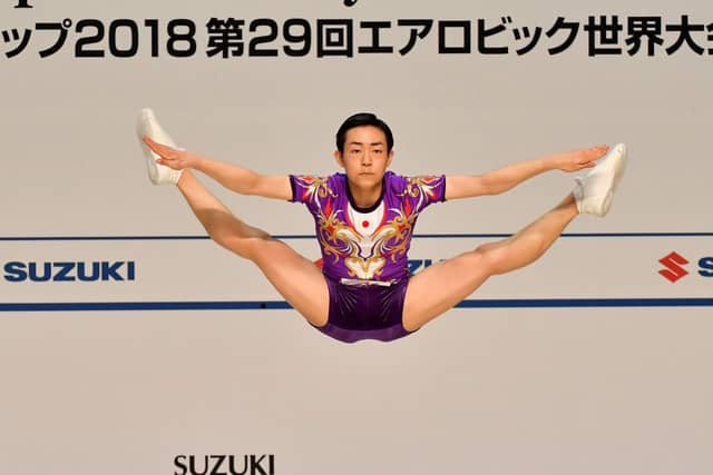 エアロビック世界大会、シニア男子シングルの斉藤瑞己が3連覇