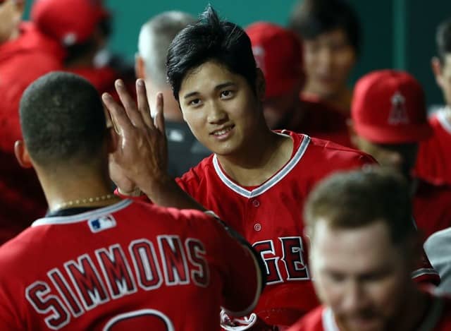 大谷翔平 参考画像（2018年4月12日）（c）Getty Images