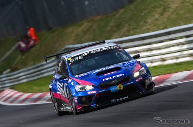ニュル現地での「予選レース」に参戦したSUBARU WRX STI。《写真提供 SUBARU / STI》