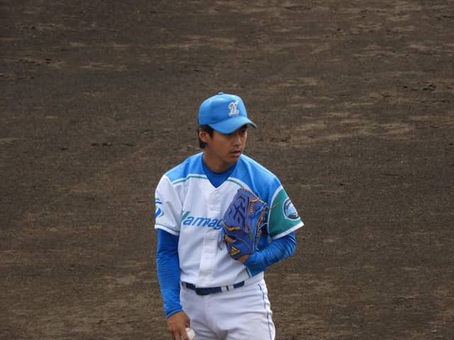 ２人目としてマウンドに登った則本投手撮影：手束仁