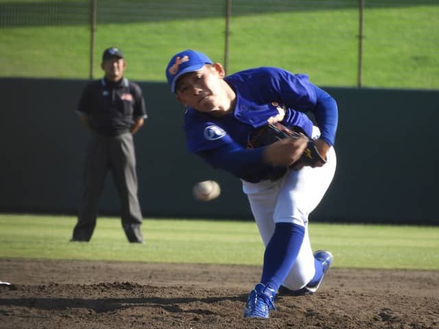 藤井晃介（横浜商大高→桐蔭横浜大）撮影：手束仁