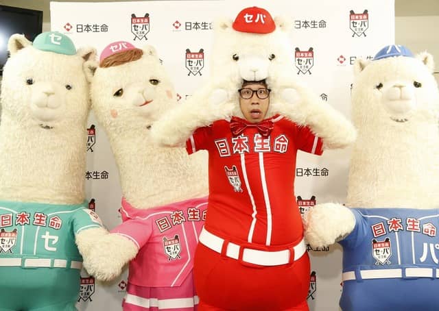 交流戦史上初の着ぐるみ始球式!ひょっこりはんがノーバン投球