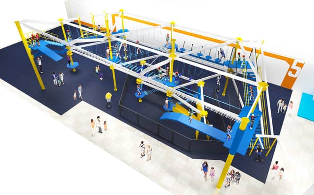 対決できるアクティビティを設置した屋内アスレチック施設「TONDEMI HEIWAJIMA」7月オープン