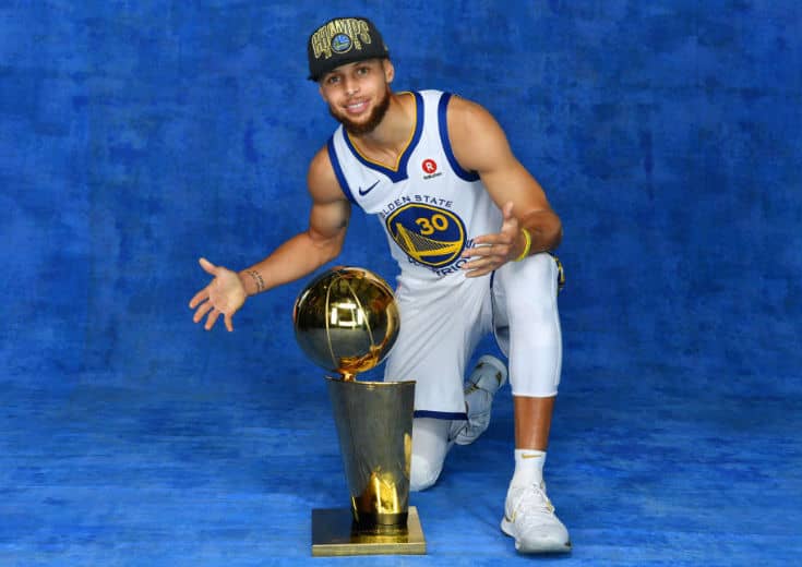 NBA連覇を決めたウォリアーズのステフィン・カリー「チームの優勝に