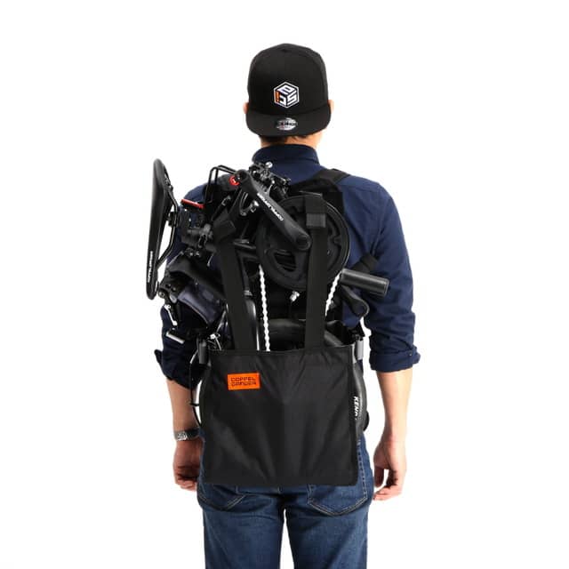 折りたたみ自転車を背負って運べるリュック型輪行バッグ「ショエル」発売