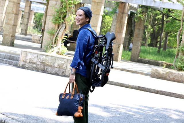 折りたたみ自転車を背負って運べるリュック型輪行バッグ「ショエル」発売