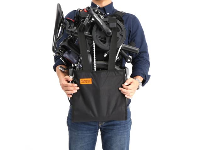 折りたたみ自転車を背負って運べるリュック型輪行バッグ「ショエル」発売