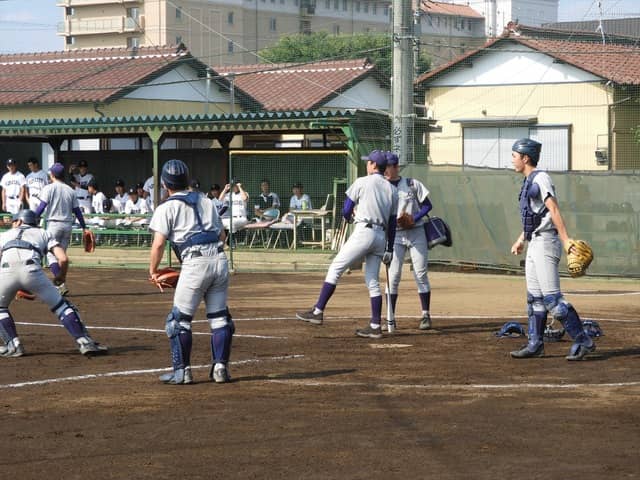 花巻東のシートノック撮影：手束仁