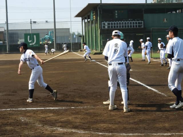 熊谷商のシートノック撮影：手束仁