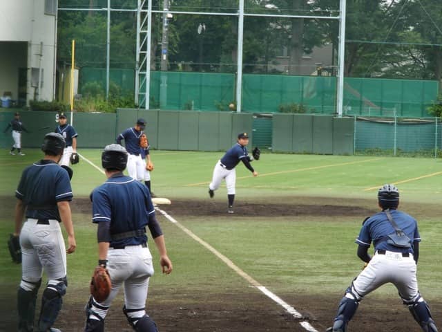 佼成学園のボール回し撮影:手束仁