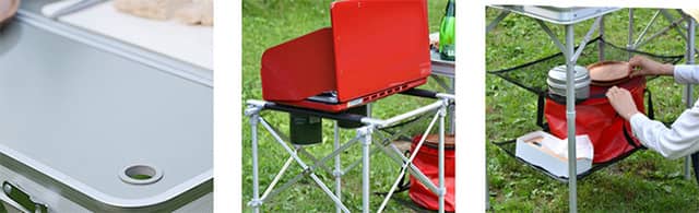 キャンプでの料理が楽しくなるアウトドアキッチンテーブル発売