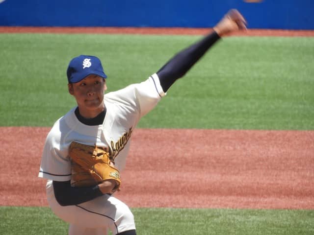 芝浦工大・後藤大賀君（１年・明治学院東村山）撮影：手束仁