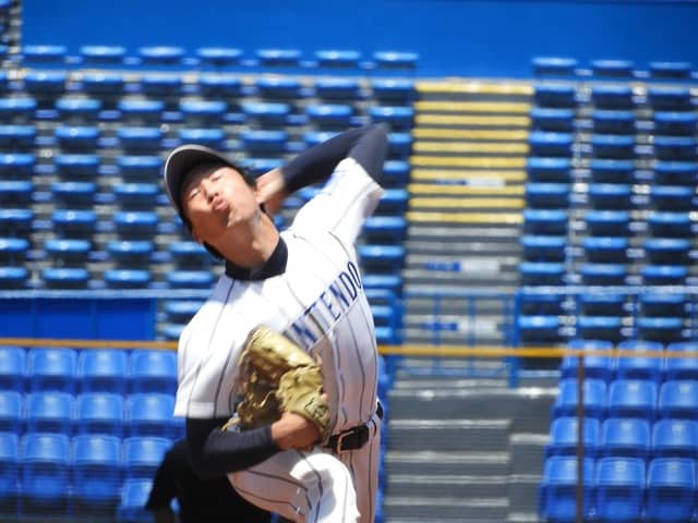 順天堂大・萩原拓光君（４年・渋川）撮影：手束仁