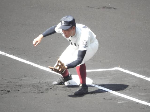 大阪桐蔭・井坂君撮影：手束仁