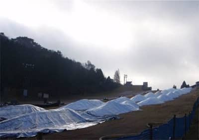 六甲山スノーパーク、造雪作業を10/18より開始