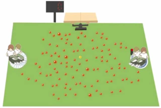 海苔ズボンを履いていくらを集める新スポーツ「いくらあつめ」誕生