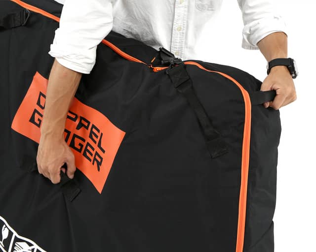 エアー緩衝材、台座、キャスター付き自転車輪行バッグ「トラベロ AIR」発売