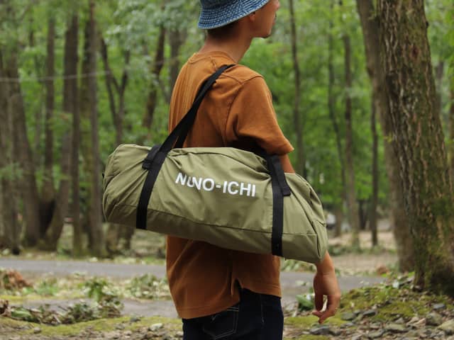 自由に設営できるテント兼タープ「ヌノイチ」発売