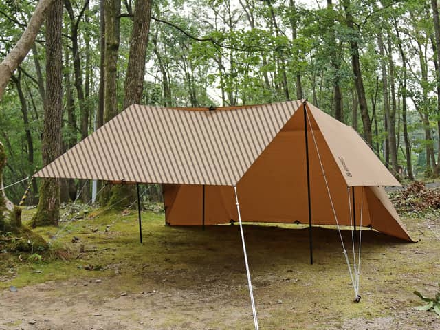 自由に設営できるテント兼タープ「ヌノイチ」発売