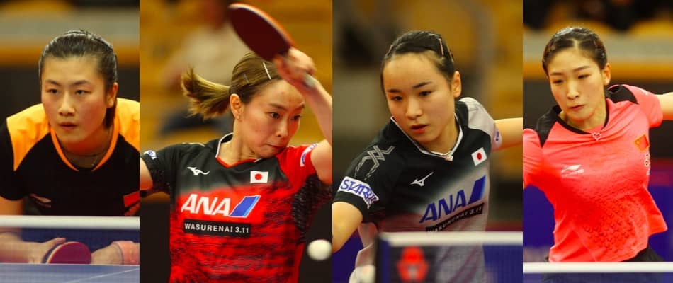 【卓球】石川・伊藤が準々決勝で中国の“大黒柱”と今夜対戦＜スウェーデンOP2018女子＞