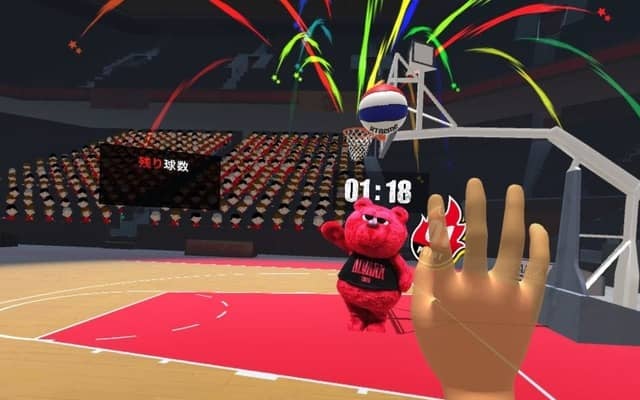 アルバルク東京、バスケットボールVRゲーム体験会を実施