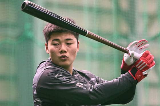 日本ハム清宮が約1か月ぶりにスイング　「開幕までに合わせられるように」