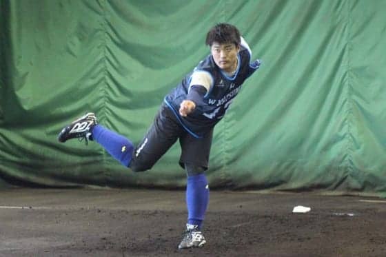 西武ドラ1松本航が初ブルペン　捕手が絶賛「ハンパないっす」「ドーンと来る」