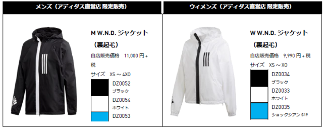 アディダス、アスリートのための機能性をストリート向けに仕上げた「W.N.D. JACKETコレクション」発売