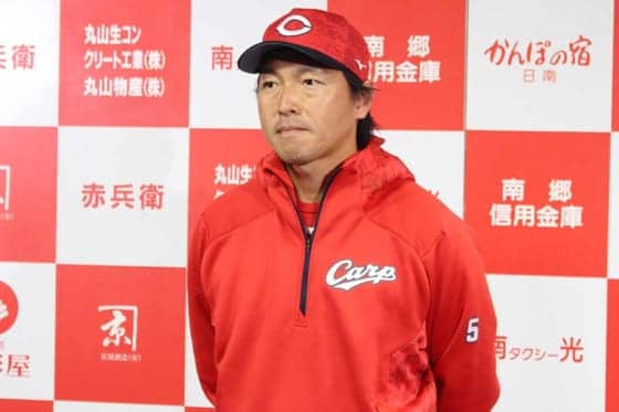 広島移籍の長野、鈴木のフリー打撃に驚き　「スイングが速いし音が違う」