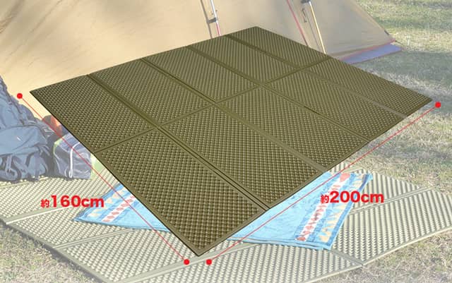 冬も夏も快適に眠れるXPEフォームを使用した「WAQ キャンプマット」発売