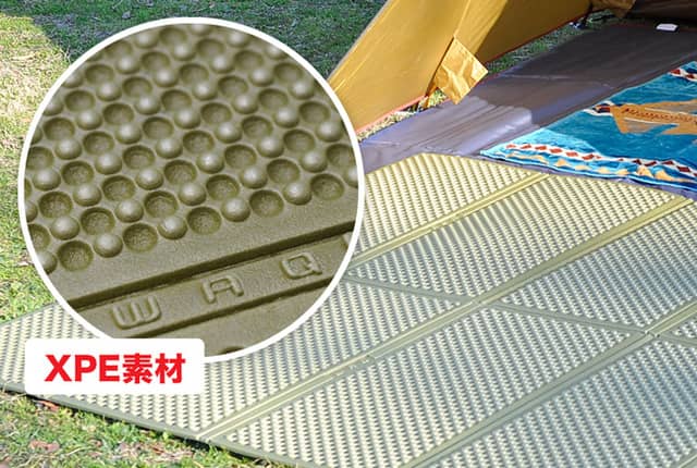 冬も夏も快適に眠れるXPEフォームを使用した「WAQ キャンプマット」発売