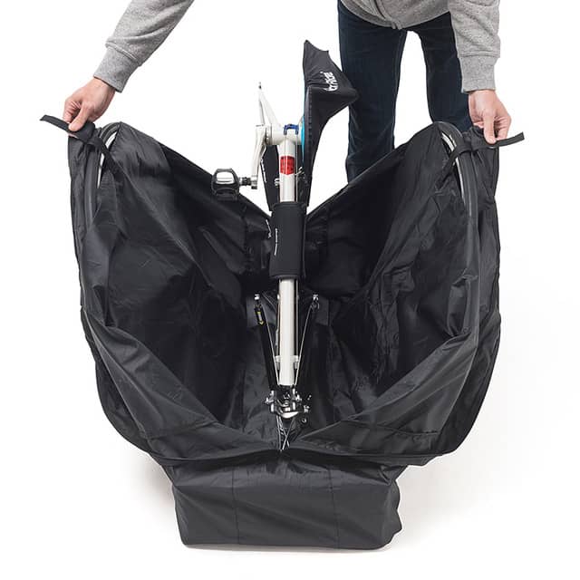 エンド金具を使用しない自転車用輪行バッグ「800-BYBAG002」発売
