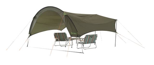 ロゴス、テントや車と連結できる「AKUBIタープ」シリーズ発売